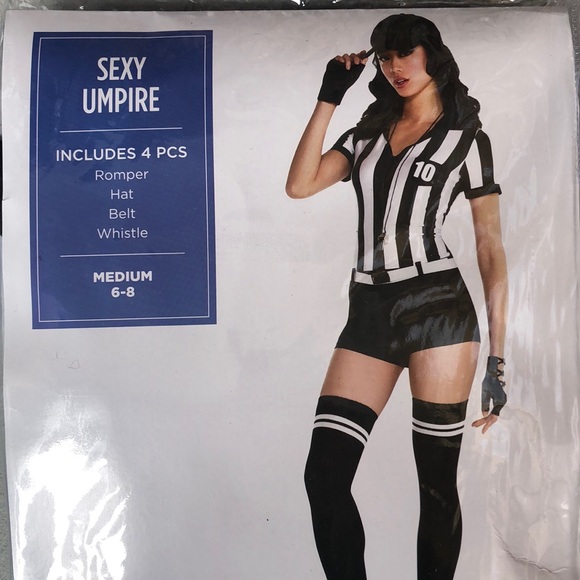 Sexy Umpire Adult Costume! New! - Picture 1 of 6